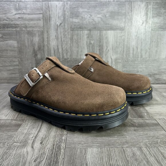 Dr. Marten's Zebzag Men's size 12 Slingback Platform Brown Suede Mule - Picture 5 of 8